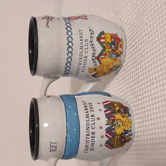 Kinder Club Christmas Snowman & Snowlady Mugs Chicago - Picture 3 of 6